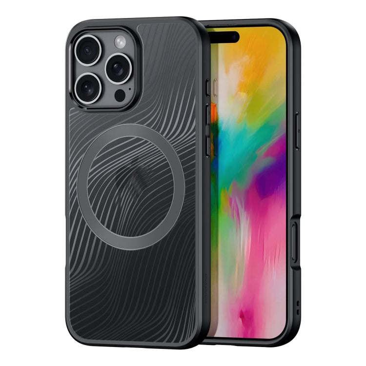 For iPhone 16 Pro Max DUX DUCIS Aimo Mag Series TPU + PC MagSafe Frosted Feel Phone Case(Black) - iPhone 16 Pro Max Cases by DUX DUCIS | Online Shopping UK | buy2fix