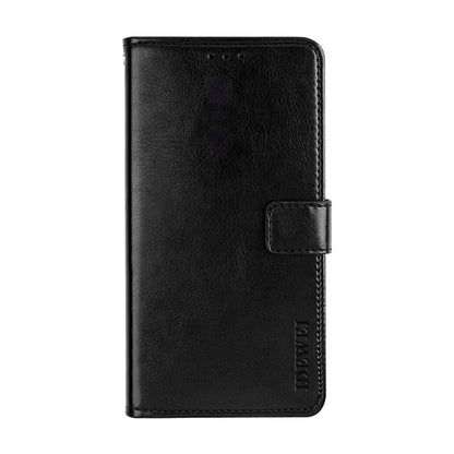 For Ulefone Note 14 idewei Crazy Horse Texture Leather Phone Case with Holder(Black) - Ulefone Cases by idewei | Online Shopping UK | buy2fix
