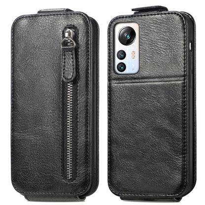 For Blackview A85 Zipper Wallet Vertical Flip Leather Phone Case(Black) - More Brand by buy2fix | Online Shopping UK | buy2fix