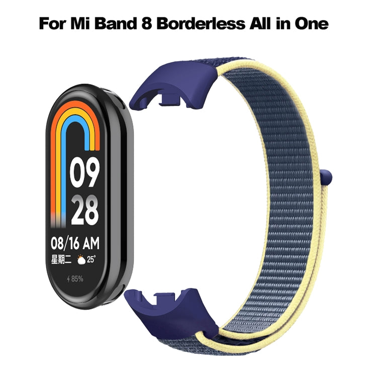 For Xiaomi Mi Band 8 Loop Nylon Watch Band(Grape Purple) - Watch Bands by buy2fix | Online Shopping UK | buy2fix