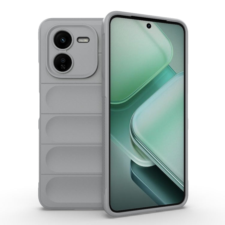 For vivo iQOO Z9X 5G Magic Shield TPU + Flannel Phone Case(Grey) - vivo Cases by buy2fix | Online Shopping UK | buy2fix
