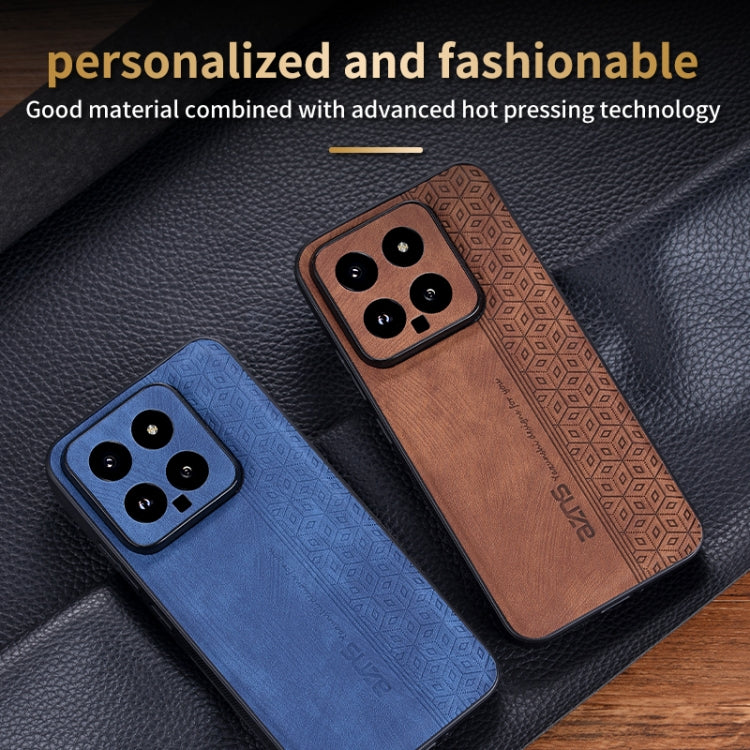 For Xiaomi 14 AZNS 3D Embossed Skin Feel Phone Case(Sapphire Blue) - 14 Cases by AZNS | Online Shopping UK | buy2fix