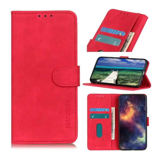 For Xiaomi Redmi Note 13 4G KHAZNEH Retro Texture Flip Leather Phone Case(Red) - Note 13 Cases by buy2fix | Online Shopping UK | buy2fix