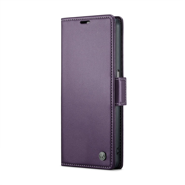 For OPPO A57 4G Global/A57s 4G Global CaseMe 023 Butterfly Buckle Litchi Texture RFID Anti-theft Leather Phone Case(Pearly Purple) - OPPO Cases by CaseMe | Online Shopping UK | buy2fix