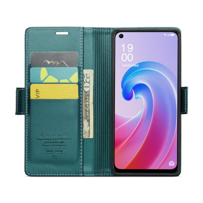 For OPPO A96 4G Global/A36 4G/K10 4G/A76 4G CaseMe 023 Butterfly Buckle Litchi Texture RFID Anti-theft Leather Phone Case(Pearly Blue) - OPPO Cases by CaseMe | Online Shopping UK | buy2fix