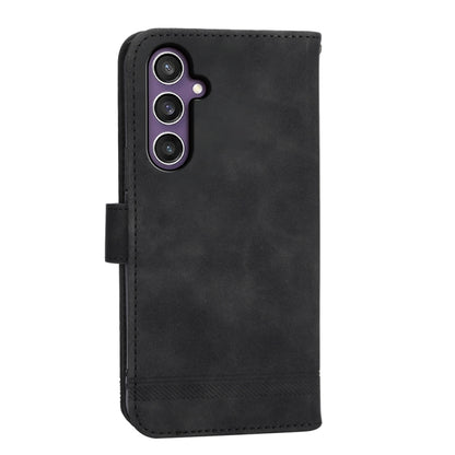 For Samsung Galaxy S24+ 5G Dierfeng Dream Line TPU + PU Leather Phone Case(Black) - Galaxy S24+ 5G Cases by buy2fix | Online Shopping UK | buy2fix