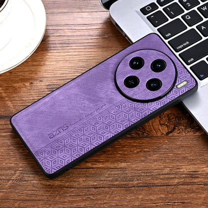 For vivo X100 AZNS 3D Embossed Skin Feel Phone Case(Purple) - X100 Cases by AZNS | Online Shopping UK | buy2fix