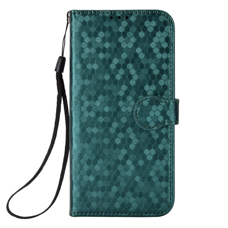 For Xiaomi Redmi K70 5G / K70 Pro 5G Honeycomb Dot Texture Leather Phone Case(Green) - K70 Pro Cases by buy2fix | Online Shopping UK | buy2fix