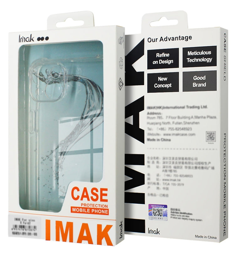 For Xiaomi Redmi Note 13 5G Global imak Shockproof Airbag TPU Phone Case(Transparent) - Note 13 Cases by imak | Online Shopping UK | buy2fix