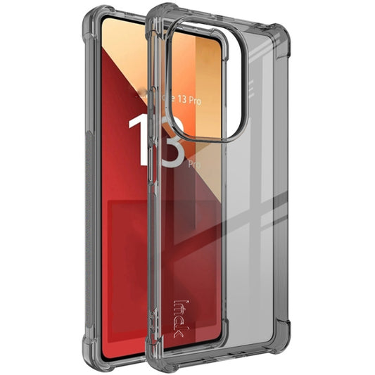 For Xiaomi Redmi Note 13 Pro 4G Global imak Shockproof Airbag TPU Phone Case(Transparent Black) - Xiaomi Cases by imak | Online Shopping UK | buy2fix