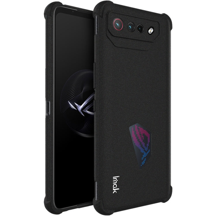 For Asus ROG Phone 7 imak Shockproof Airbag TPU Phone Case(Matte Black) - ASUS Cases by imak | Online Shopping UK | buy2fix