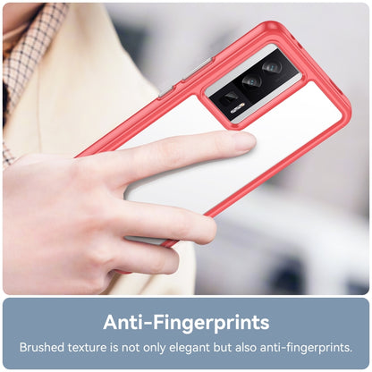 For Xiaomi Poco F5 Pro Colorful Series Acrylic Hybrid TPU Phone Case(Red) - Xiaomi Cases by buy2fix | Online Shopping UK | buy2fix