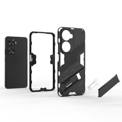For Huawei nova 11 SE Punk Armor 2 in 1 PC + TPU Phone Case with Holder(Black) - Huawei Cases by buy2fix | Online Shopping UK | buy2fix
