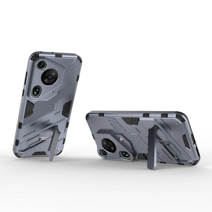 For Huawei Pura 70 Ultra Punk Armor 2 in 1 PC + TPU Phone Case with Holder(Grey) - Huawei Cases by buy2fix | Online Shopping UK | buy2fix