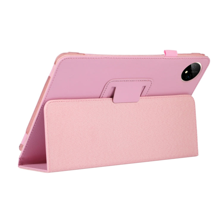 For Huawei MatePad Pro 11 2024 Litchi Texture Leather Tablet Case with Holder(Pink) - Huawei by buy2fix | Online Shopping UK | buy2fix