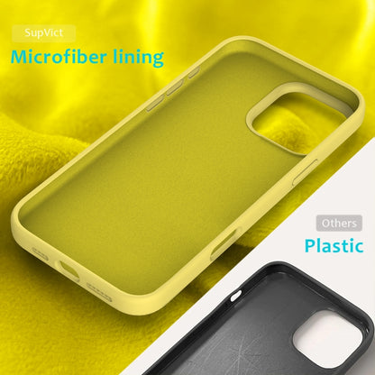 For iPhone 16 Pro Solid Color Silicone Phone Case(Lemon Yellow) - More iPhone Cases by buy2fix | Online Shopping UK | buy2fix