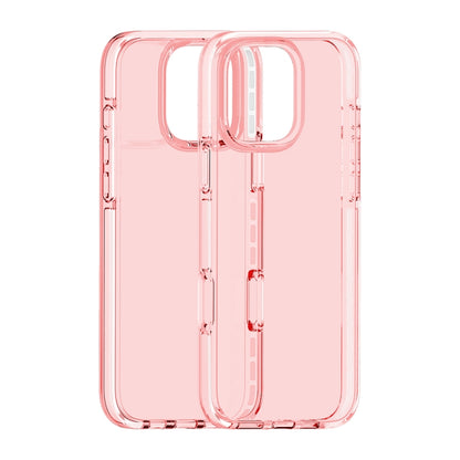 For iPhone 16 Pro Max Two-color Shockproof High Transparency TPU Phone Case(Pink) - iPhone 16 Pro Max Cases by buy2fix | Online Shopping UK | buy2fix