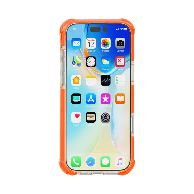 For iPhone 16 Pro Four-corner Shockproof TPU + Acrylic Phone Case(Orange) - iPhone 16 Pro Cases by buy2fix | Online Shopping UK | buy2fix