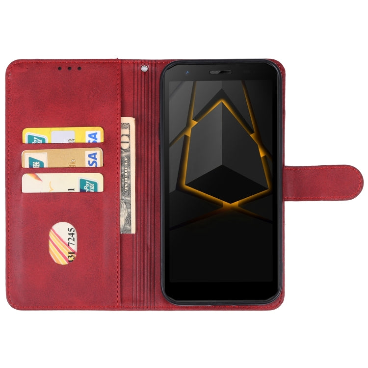 For DOOGEE S41T Leather Phone Case(Red) - Doogee Cases by buy2fix | Online Shopping UK | buy2fix