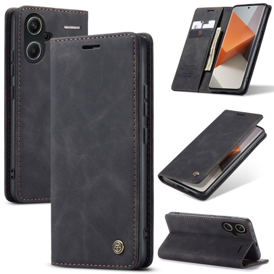 For Xiaomi Redmi Note 13 Pro+ CaseMe 013 Multifunctional Horizontal Flip Leather Phone Case(Black) - Xiaomi Cases by CaseMe | Online Shopping UK | buy2fix