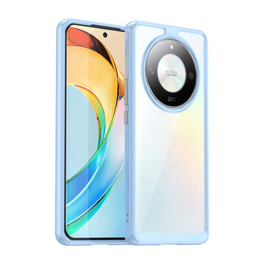 For Honor Magic6 Lite 5G Colorful Series Acrylic Hybrid TPU Phone Case(Blue) - Honor Cases by buy2fix | Online Shopping UK | buy2fix