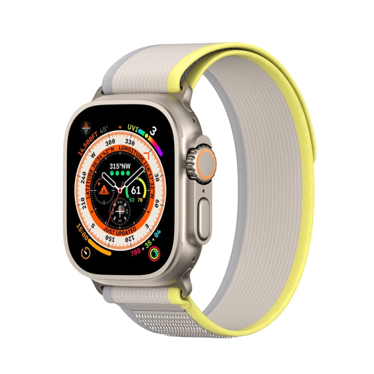 For Apple Watch SE 2023 44mm DUX DUCIS YJ Series Nylon Watch Band(Yellow) - Watch Bands by DUX DUCIS | Online Shopping UK | buy2fix