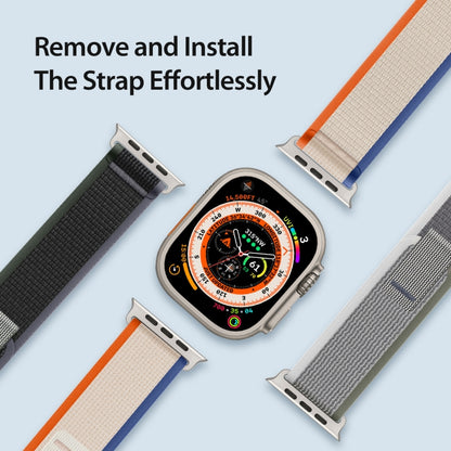 For Apple Watch 3 38mm DUX DUCIS YJ Series Nylon Watch Band(Orange Beige) - Watch Bands by DUX DUCIS | Online Shopping UK | buy2fix