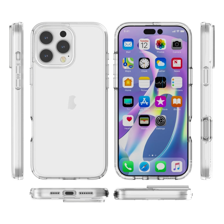 For iPhone 16 Pro Shockproof Terminator Transparent Phone Case(Transparent) - iPhone 16 Pro Cases by buy2fix | Online Shopping UK | buy2fix