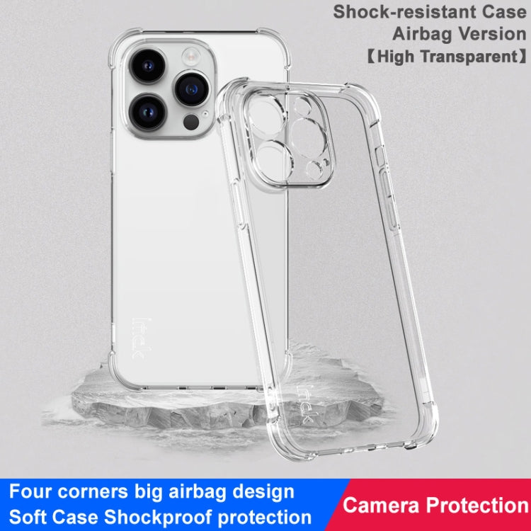 For iPhone 15 Pro imak Shockproof Airbag TPU Phone Case(Transparent) - iPhone 15 Pro Cases by imak | Online Shopping UK | buy2fix