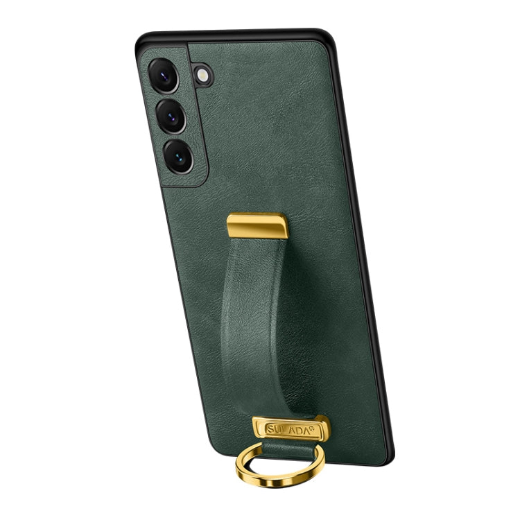 For Samsung Galaxy S23+ 5G SULADA PC Hybrid Leather Texture Skin Feel Shockproof Phone Case(Green) - Galaxy S23+ 5G Cases by SULADA | Online Shopping UK | buy2fix