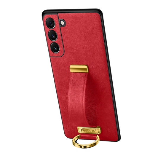 For Samsung Galaxy S24+ 5G SULADA PC + Leather Texture Skin Feel Shockproof Phone Case(Red) - Galaxy S24+ 5G Cases by SULADA | Online Shopping UK | buy2fix