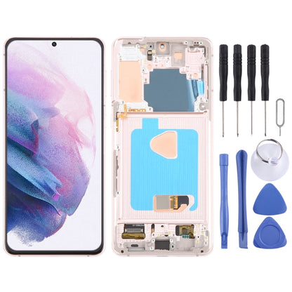 For Samsung Galaxy S21+ 5G SM-G996B 6.67 inch 6.67 inch OLED LCD Screen Digitizer Full Assembly with Frame (Gold) - Galaxy S Series Parts by buy2fix | Online Shopping UK | buy2fix