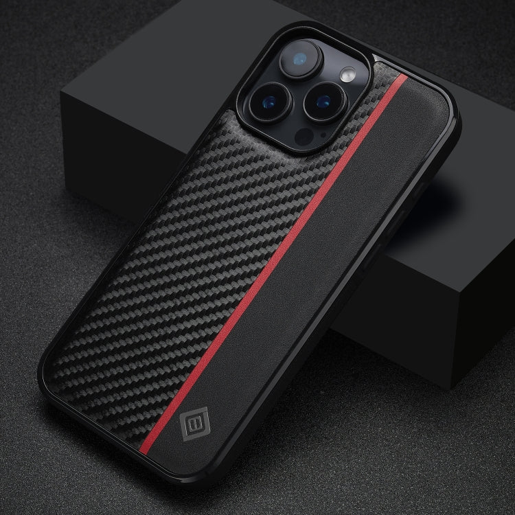 For iPhone 16 Pro LC.IMEEKE 3 in 1 Carbon Fiber Texture Shockproof Phone Case(Black) - iPhone 16 Pro Cases by LC.IMEEKE | Online Shopping UK | buy2fix