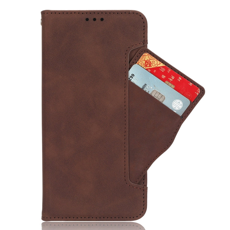 For Blackview A200 Pro Skin Feel Calf Texture Card Slots Leather Phone Case(Brown) - More Brand by buy2fix | Online Shopping UK | buy2fix