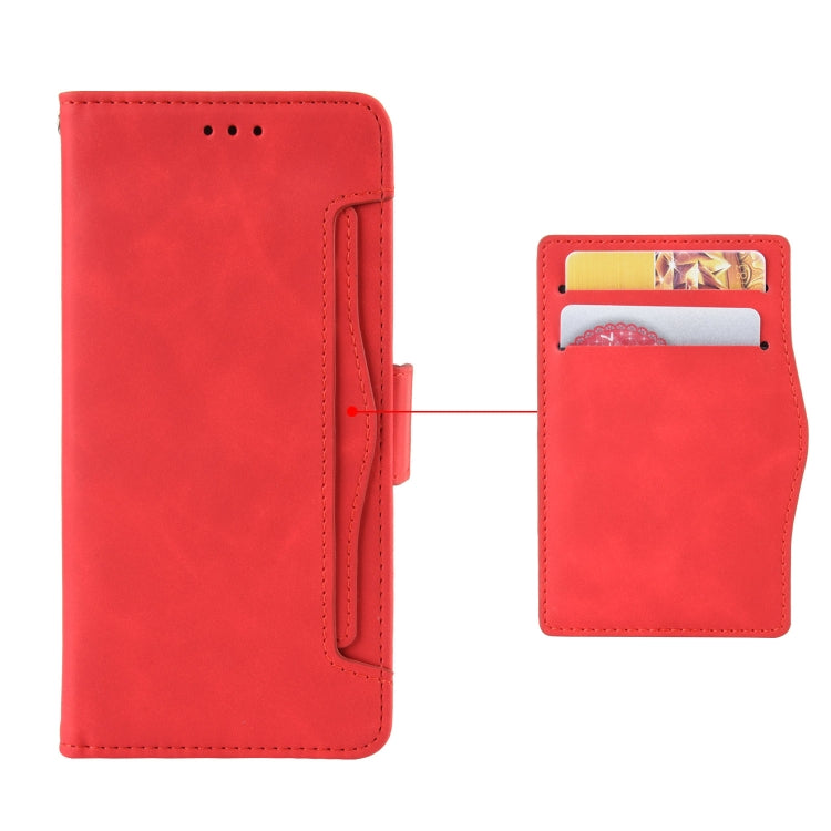 For Ulefone Note 16 Pro Skin Feel Calf Texture Card Slots Leather Phone Case(Red) - Ulefone Cases by buy2fix | Online Shopping UK | buy2fix