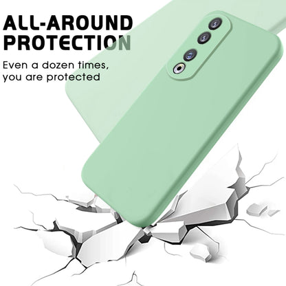 For Honor 90 Pro Pure Color Liquid Silicone Shockproof Phone Case(Green) - Honor Cases by buy2fix | Online Shopping UK | buy2fix