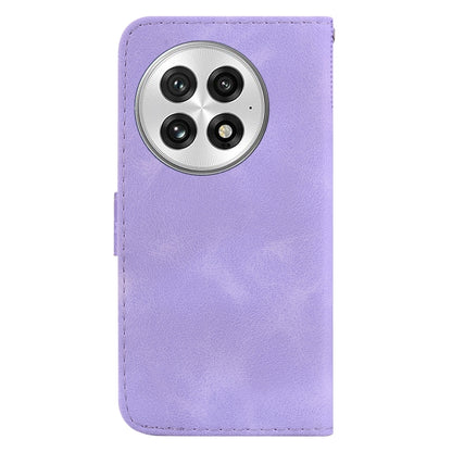 For OnePlus 13 Seven-shaped Embossed Leather Phone Case(Purple) - OnePlus Cases by buy2fix | Online Shopping UK | buy2fix