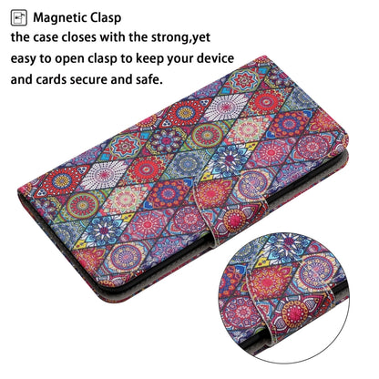 For iPhone 16 Plus 3D Colored Drawing Flip Leather Phone Case(Kaleidoscope) - iPhone 16 Plus Cases by buy2fix | Online Shopping UK | buy2fix