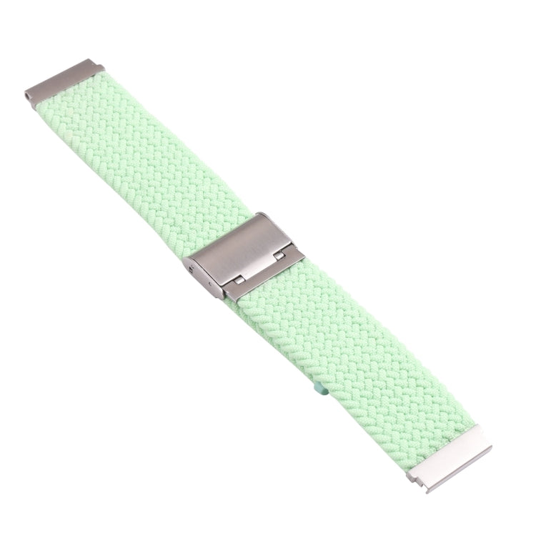 For Samsung Galaxy Watch 6 / 6 Classic Nylon Braided Metal Buckle Watch Band(Pistachio) - Watch Bands by buy2fix | Online Shopping UK | buy2fix