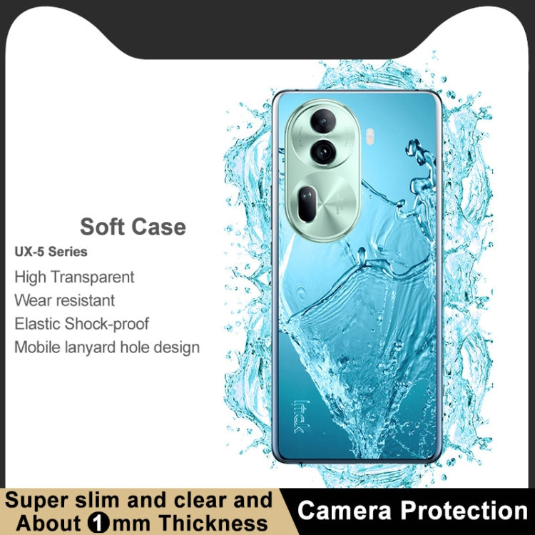 For OPPO Reno11 5G China IMAK UX-5 Series Transparent TPU Phone Case - Reno11 Cases by imak | Online Shopping UK | buy2fix