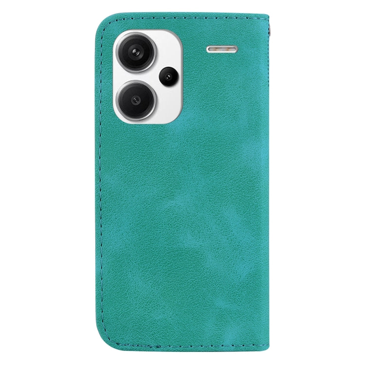 For Xiaomi Redmi Note 13 Pro+ 5G 7-shaped Embossed Leather Phone Case(Green) - Note 13 Pro+ Cases by buy2fix | Online Shopping UK | buy2fix