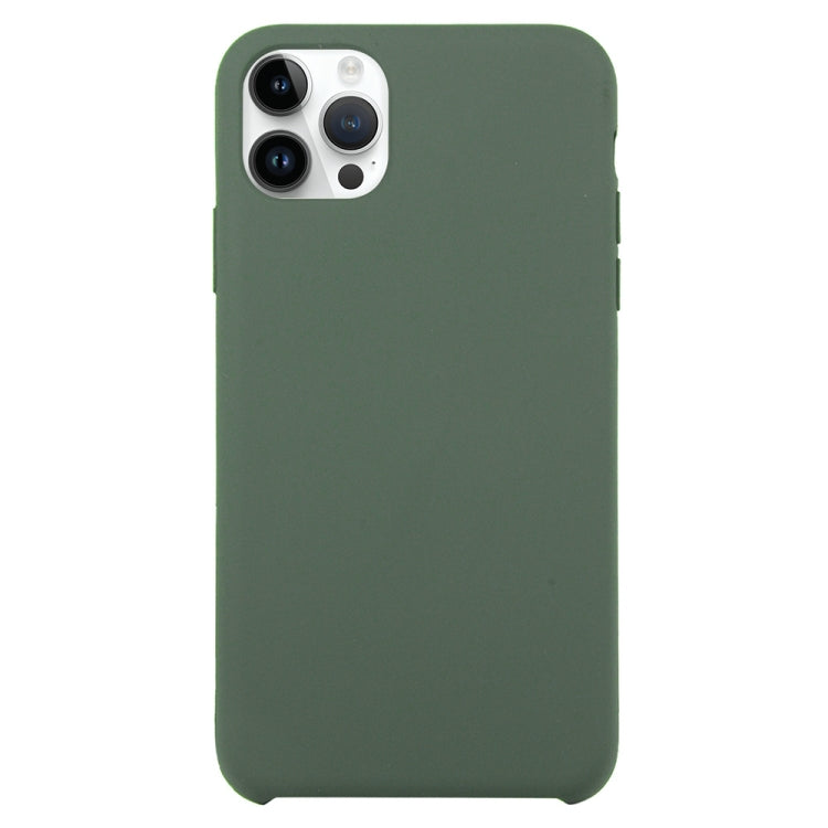 For iPhone 16 Pro Max Solid Silicone Phone Case(Dark Green) - iPhone 16 Pro Max Cases by buy2fix | Online Shopping UK | buy2fix