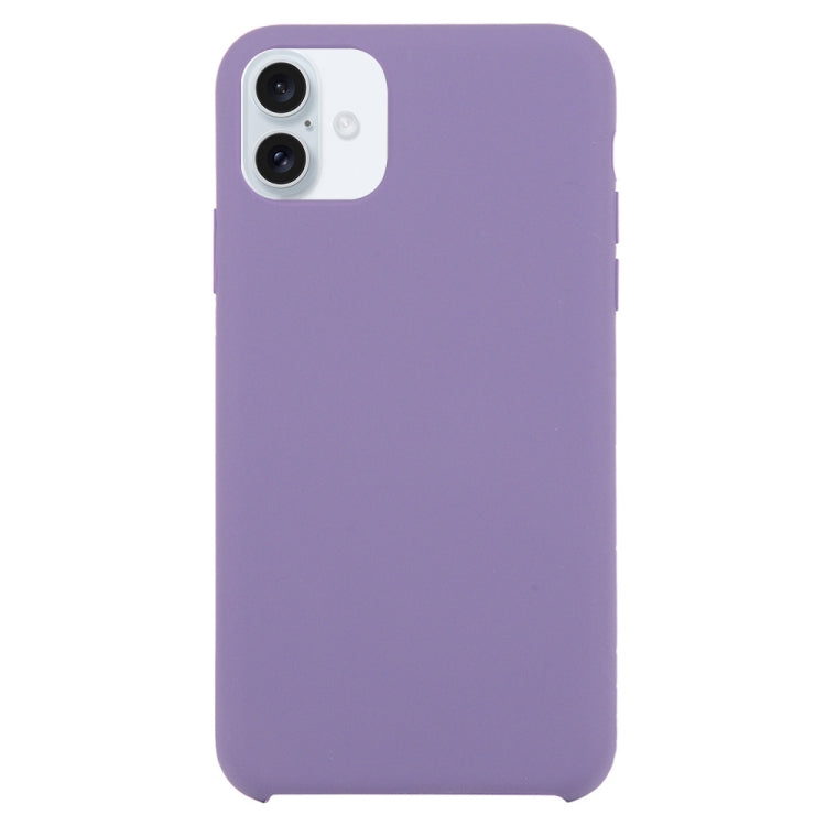 For iPhone 16 Solid Silicone Phone Case(Purple) - iPhone 16 Cases by buy2fix | Online Shopping UK | buy2fix