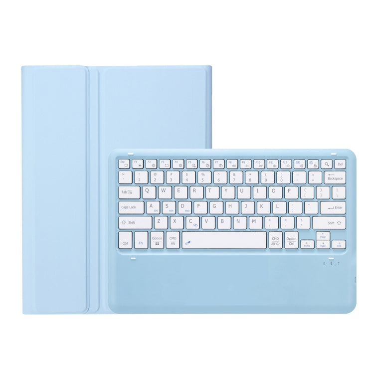 For Samsung Galaxy Tab S9 FE+ A810B Pen Slot Detachable Bluetooth Keyboard Leather Tablet Case(Sky Blue) - Samsung Keyboard by buy2fix | Online Shopping UK | buy2fix