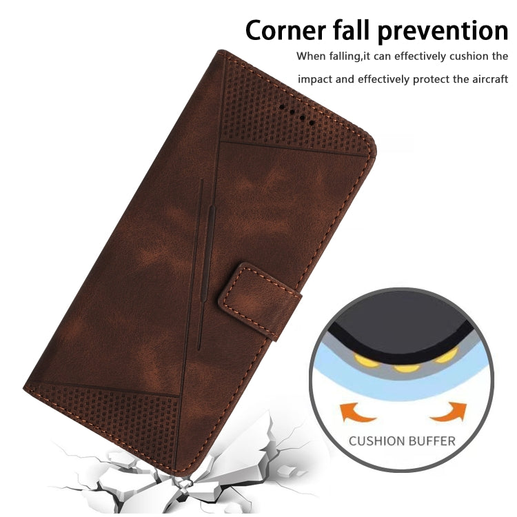 For Xiaomi Redmi K70 / K70 Pro Dream Triangle Leather Phone Case with Lanyard(Brown) - K70 Pro Cases by buy2fix | Online Shopping UK | buy2fix