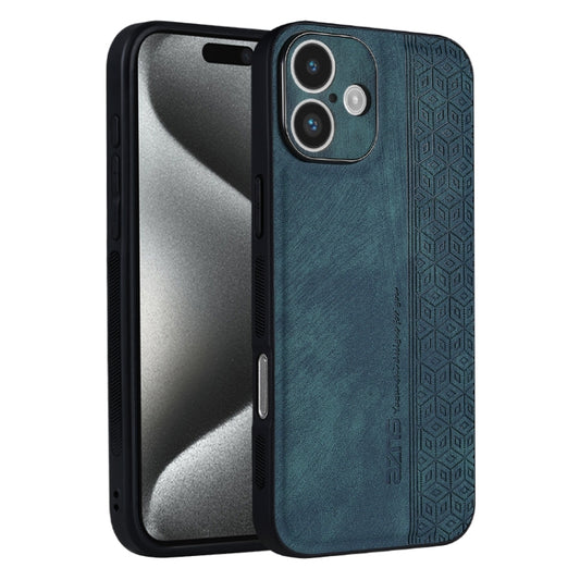 For iPhone 16 AZNS 3D Embossed Skin Feel Phone Case(Dark Green) - iPhone 16 Cases by AZNS | Online Shopping UK | buy2fix