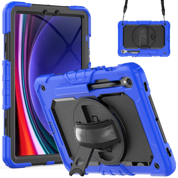 For Samsung Galaxy Tab S9 / S8 / S7 Silicone + PC Tablet Case(Dark Blue+Black) - Galaxy Tab S9 Cases by buy2fix | Online Shopping UK | buy2fix