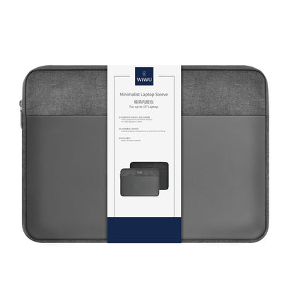 For 14 inch Laptop WIWU Minimalist Ultra-thin Laptop Sleeve(Grey) - 14.1 inch by WIWU | Online Shopping UK | buy2fix