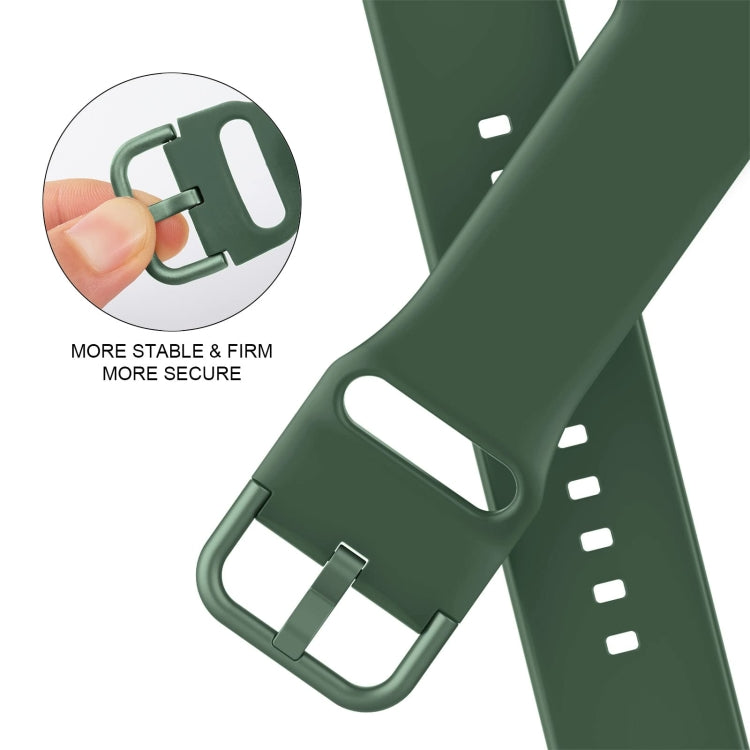 For Apple Watch Series 8 45mm Pin Buckle Silicone Watch Band(Clover) - Watch Bands by buy2fix | Online Shopping UK | buy2fix