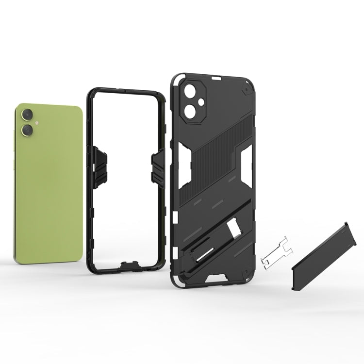 For Samsung Galaxy A05 4G Punk Armor 2 in 1 PC + TPU Shockproof Phone Case with Invisible Holder(Green) - Galaxy Phone Cases by buy2fix | Online Shopping UK | buy2fix
